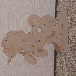 NWT My Little Pony Unicorn Wood Craft